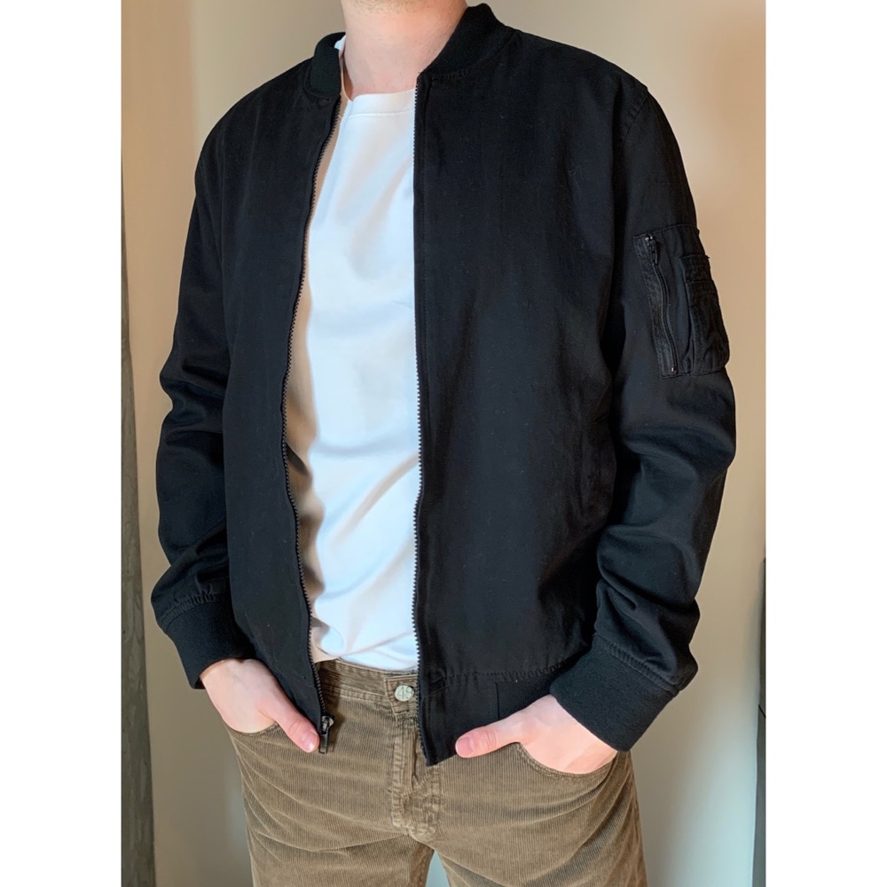 American Rag Men’s Black Bomber Jacket